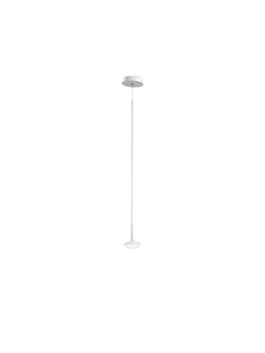 Fabas Luce Hale Pendant Light Silver 100cm