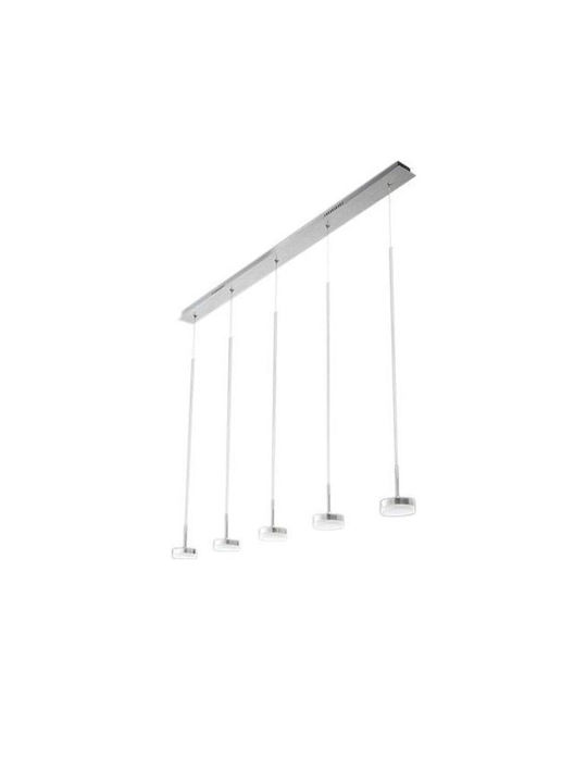 Fabas Luce Dunk Pendant Chandelier Rail Silver