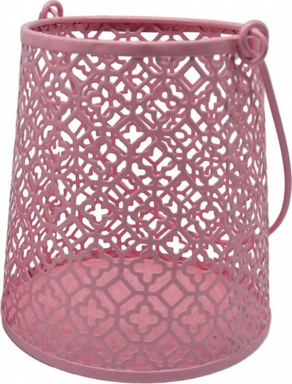 Ankor Laterne Metallisch Rosa 10x10x11cm 1Stück