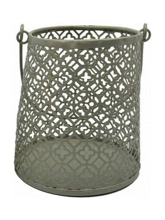 Ankor Lantern Metallic Gray 12x12x13εκ. 1pcs