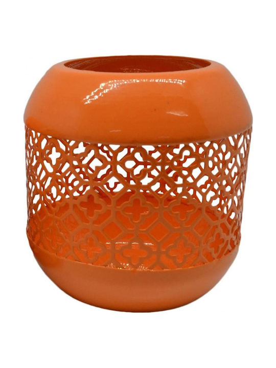 Ankor Metallic Lantern Orange 11x