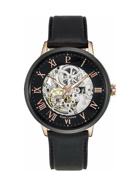 Pierre Lannier Uhr Automatisch mit Schwarz Metallarmband 324B433