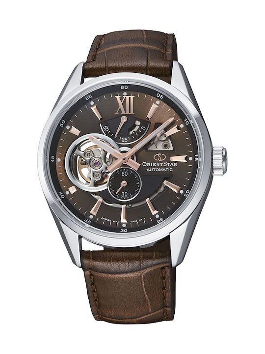 Orient Watch Automatic with Brown Leather Strap RE-AV0006Y00B