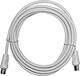 Adeleq Antenna Cable Coax male - Coax male White 3m (9-320) 1pcs