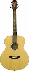 Ashton Semi-Acoustic Guitar SL20 EQ Natural Satin