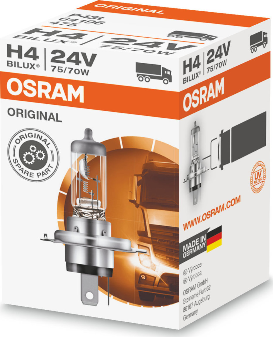 Автомобильные лампы osram h4