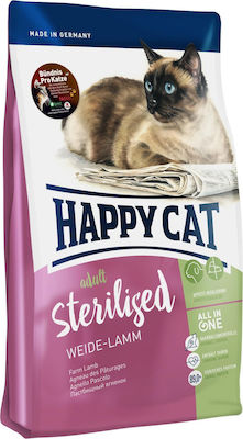 Happy Cat Sterilised Ξηρά Τροφή για Ενήλικες Στειρωμένες Γάτες με Αρνί 4kg