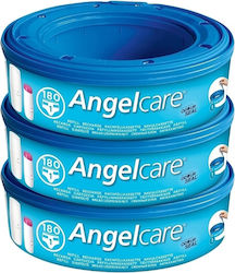 AngelCare Diaper Bin Refill Bags Transparent 3pcs