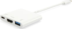 Equip USB-C / USB-A Docking Station με 4K PD (133461)