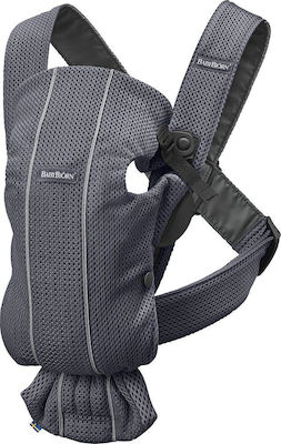 BabyBjorn Κλασικός Μάρσιπος Mini 3D Mesh Anthracite με Μέγιστο Βάρος 11kg