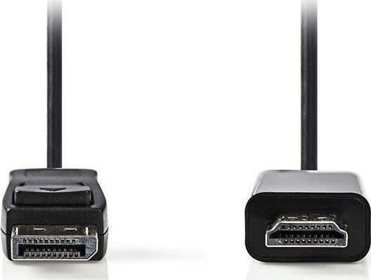 Nedis Cable DisplayPort male - HDMI male 3m Black (CCGP37100BK30)