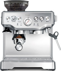 Sage the Barista Express BES875UK Αυτόματη με Μύλο Άλεσης Ασημί
