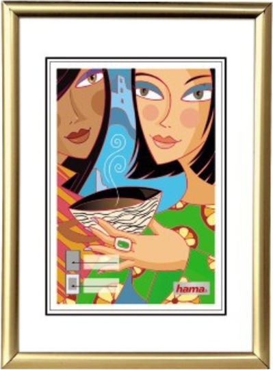HAMA Madrid Wall Frame Plastic 20cmx30cm with Gold Frame