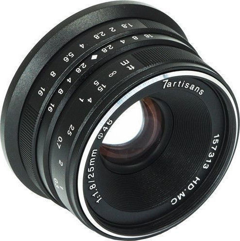 7artisans Crop Camera Lens Photoelectric 25mm f/1.8 Steady for Canon EF-M Mount Black