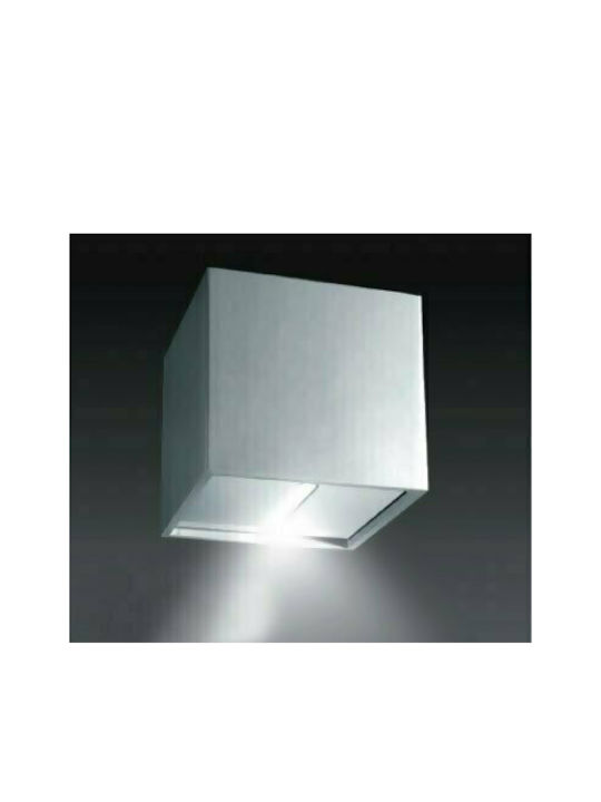 Aca Waterproof Wall-Mounted Outdoor Ceiling Light G9 Silver