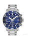 Tissot Seastar 1000 Men's Watch 45.5mm Chronograph Battery with Silver Metal Bracelet