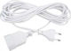 3m Extension Cable Cord 2x0.75mm²/3m White