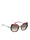 Etnia Barcelona Sahara Women's Sunglasses with Black Metal Frame and Black Gradient Lens