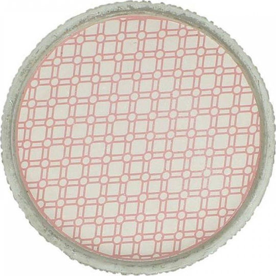 Zaros Zaros Dekorative Runde Betonplatte Rosa 22x22cm