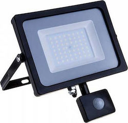 V-TAC Waterproof LED Floodlight 50W with Motion Sensor 4000K