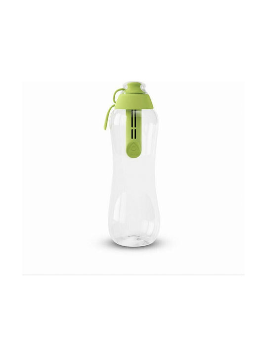 Ecolife Dafi Filter Bottle Πλαστικό Παγούρι με Φίλτρο 500ml Διάφανο/Πράσινο