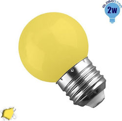 GloboStar LED 2W E27 Κίτρινο GloboStar LED 2W E27 Κίτρινο