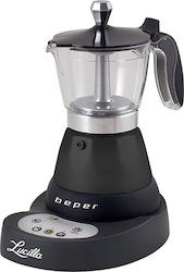 Beper Elektrisch Espresso-Kanne 6 Cups 400W Schwarz Beper Elektrisch Espresso-Kanne 6 Cups 400W Schwarz