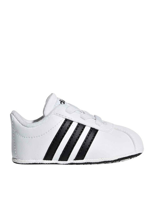 Adidas Βρεφικά Sneakers Αγκαλιάς Λευκά Court