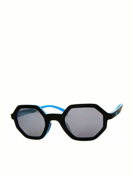 adidas Men's Sunglasses with Black Plastic Frame and Black Lens AOR020-009027