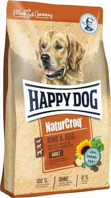 Happy Dog NaturCroq Adult 15kg Hrană Uscată pentru Câini Adulți cu Vițel și Orez