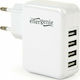 Energenie Charger Without Cable with 4 USB-A Ports 15W Whites (EG-U4AC-02)