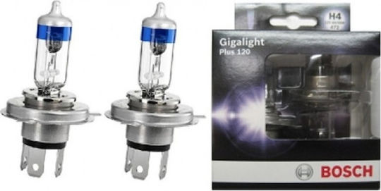 Bosch Lampen Auto & Motorrad plus H4 Halogen 12V 55W 2Stück