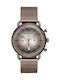 Emporio Armani Watch Chronograph Battery with Brown Metal Bracelet