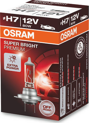 Osram Lampen Auto Super Bright Premium / Super Bright - Off-Road H7 Halogen 12V 80W 1Stück