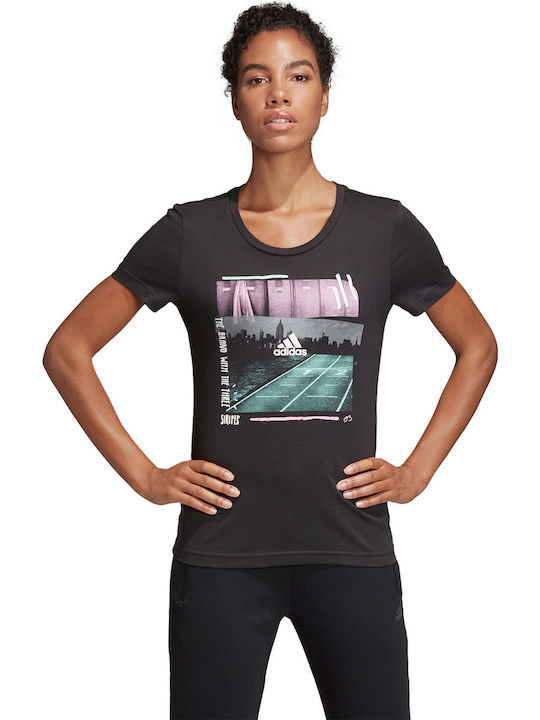 Adidas 3-Stripes Photo Women's Athletic T-shirt Black