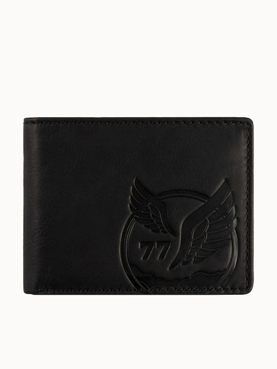 Nepal Leather Men's Wallet Classic with RFID Black