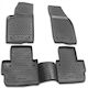 Novline Set of Front and Rear Mats 4pcs Tray Type for Volvo C30 Gray
