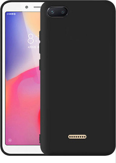 Forever Back Cover Σιλικόνης Μαύρο (Redmi 6a)