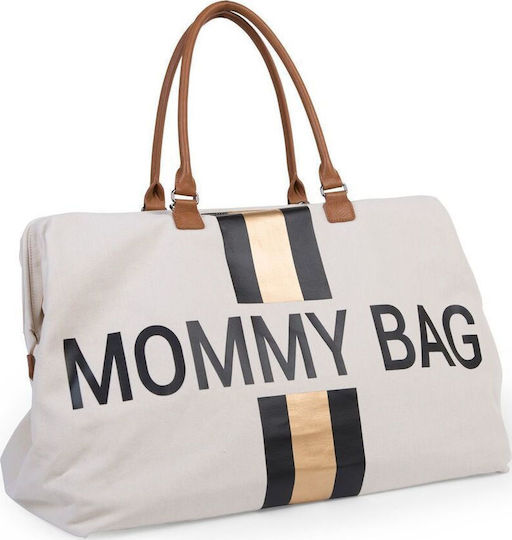 Childhome Geantă-Schimbător de Umăr/Mână Geantă de schimb Mommy Bag Bej 55x40cm.