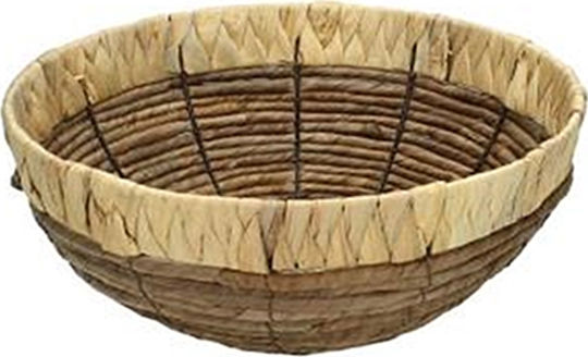 Zaros Coș Decorativ Din Paie 28x28x12.5cm
