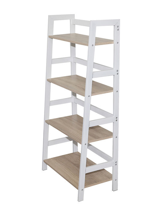 Bookcase Norya Tall 64x34x128.5cm White