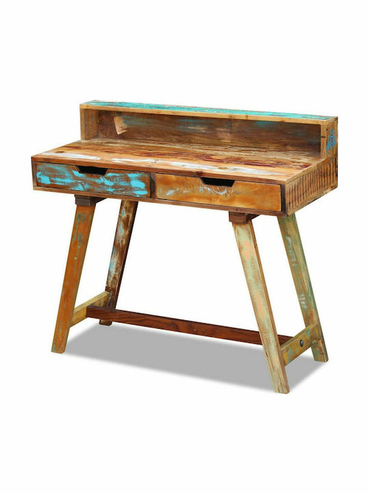 Desk made of Solid Wood Multicolour 100x45x90cm