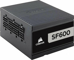 Corsair SF Series SF600 600W Τροφοδοτικό Υπολογιστή Full Modular 80 Plus Platinum