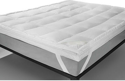 Guy Laroche Single Bed Feathery Mattress Topper Prestige with Elastic Straps 90x200cm