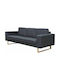 Dreisitzer Sofa Grau 200x82x76cm