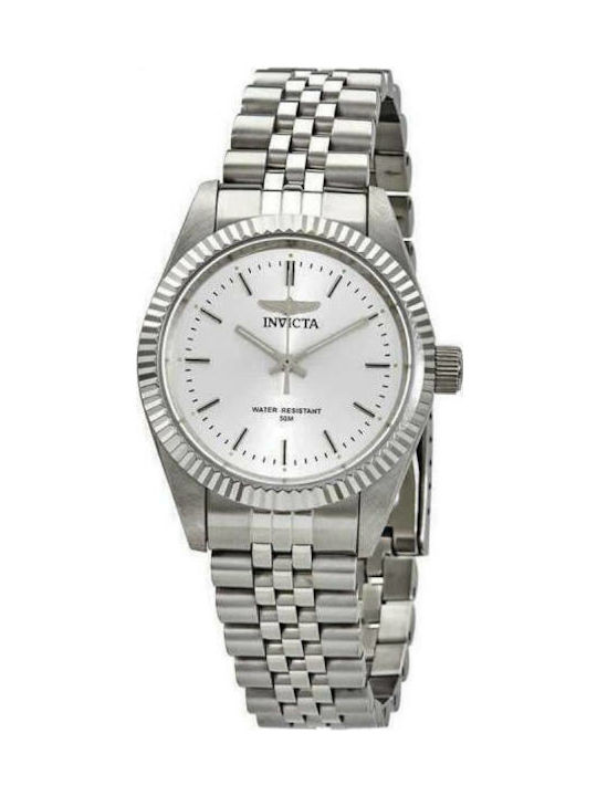 Invicta Specialty Ceas Dama 36mm Baterie Cu Brățară Argintie Din Oțel