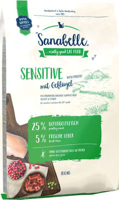 Bosch Petfood Concepts Sanabelle Sensitive Dry Food for Adult Cats with Sensitive Digestive System with Poultry 2kg