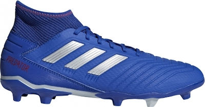 Adidas Predator 19.3 FG Ψηλά Ποδοσφαιρικά Παπούτσια με Τάπες Μπλε