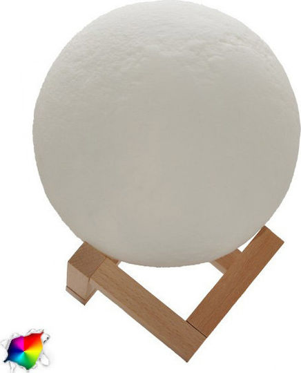 GloboStar Lămpi Decorative Pentru Masă Lumină De Lună LED RGBW Lumină De Lună 20x20cm