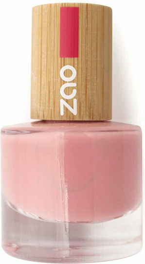 Zao Organic Makeup Polish Glossy Nagellack Rosa 8ml